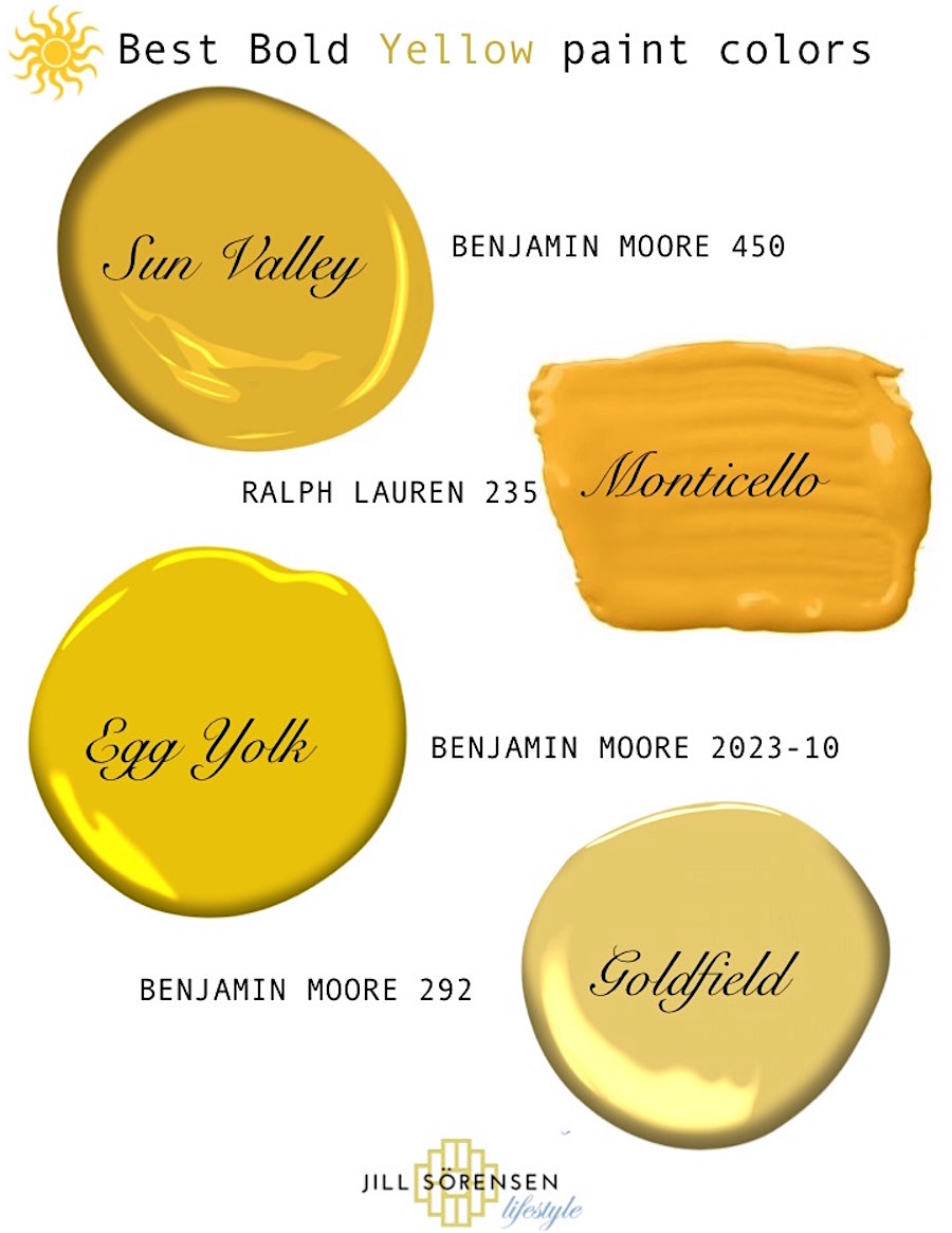 14 Best Shades of Yellow - Top Yellow Paint Colors